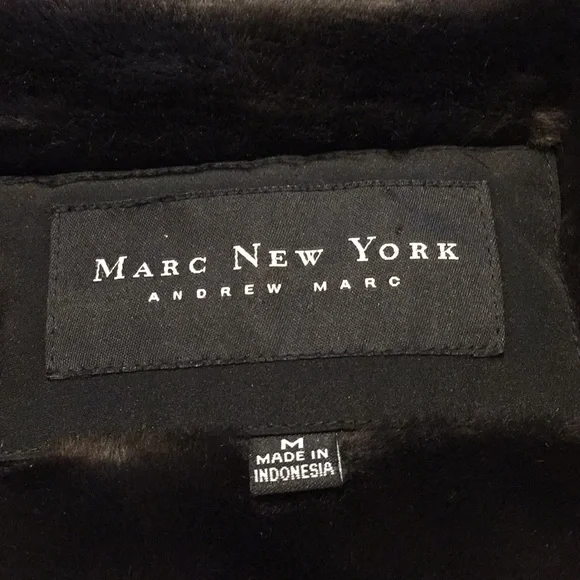 Marc New York graphite fur lined hooded jacket medium - Picture 3 of 5